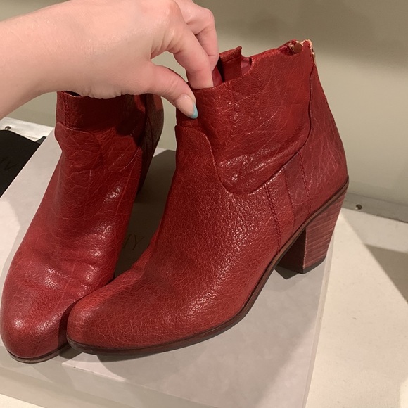 Sam Edelman Red Booties - Picture 2 of 4